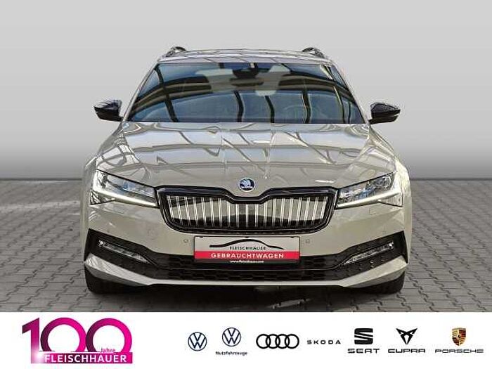 škoda superb combi - steel-grau