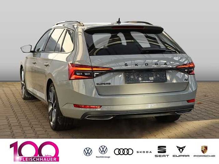 škoda superb combi - steel-grau