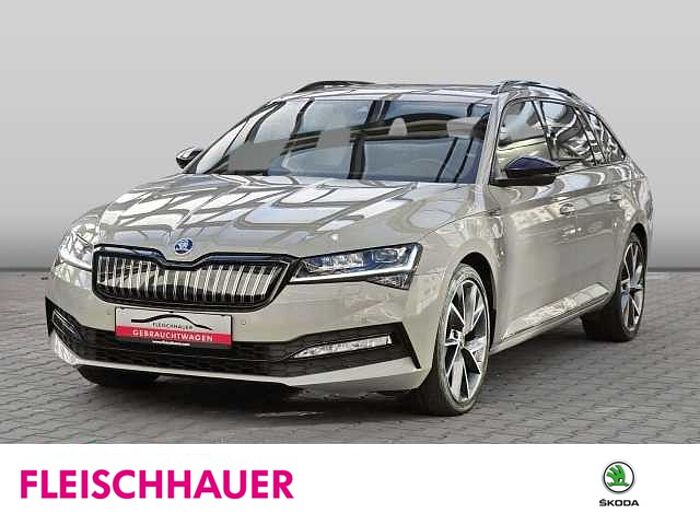 škoda superb combi - steel-grau