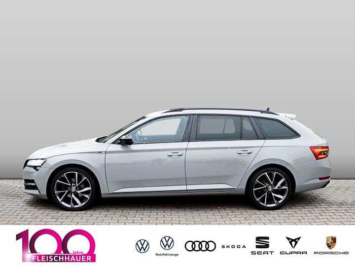 škoda superb combi - steel-grau