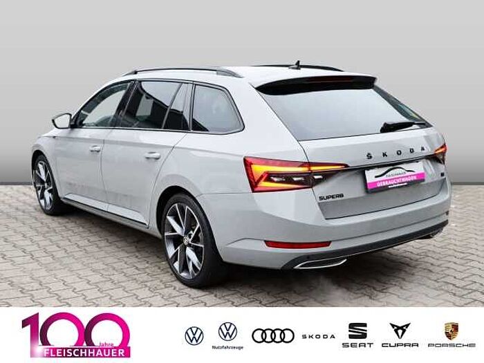 škoda superb combi - steel-grau