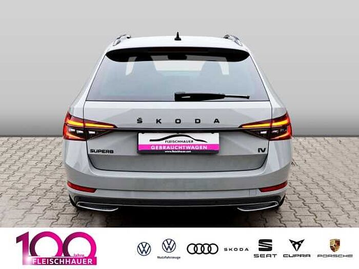 škoda superb combi - steel-grau