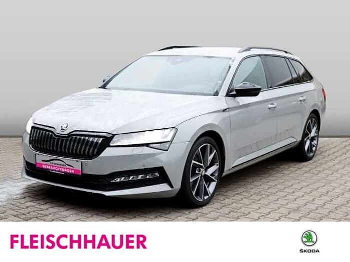 škoda superb combi - steel-grau